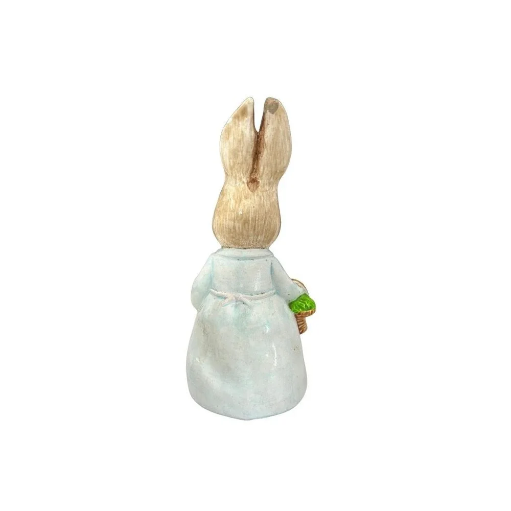 Vintage Bunnykins Bowl & Beatrix Potter Mrs. Rabbit Figurine Set